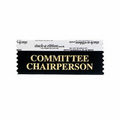 Committee Chairperson Award Ribbon w/ Gold Foil Imprint (4"x1 5/8")